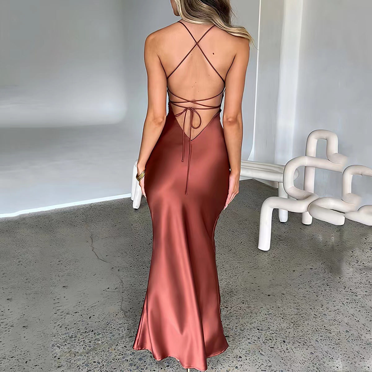 Vestido satin