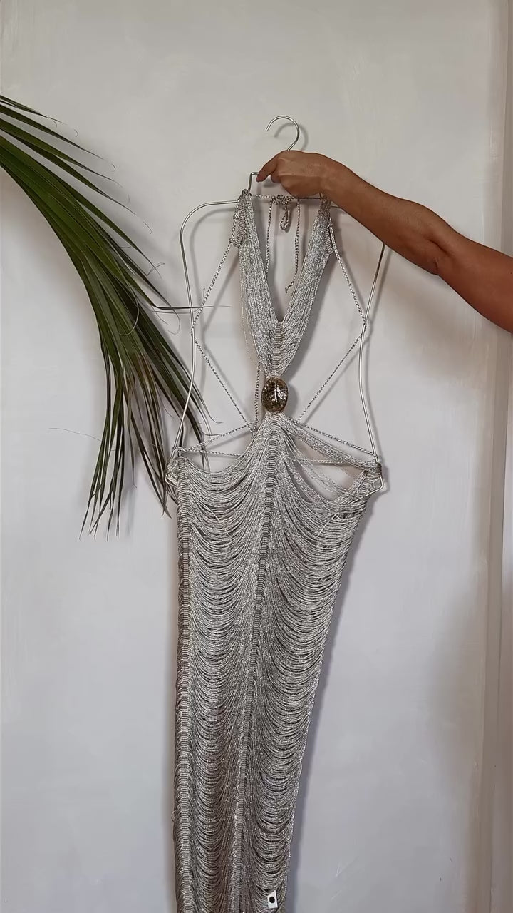 Vestido plata